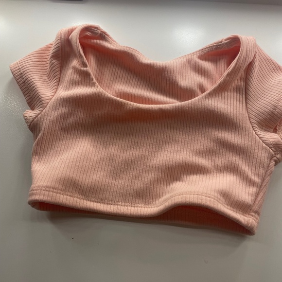 TIGER FRIDAY Honest Short Sleeved Crop Top - Carnation